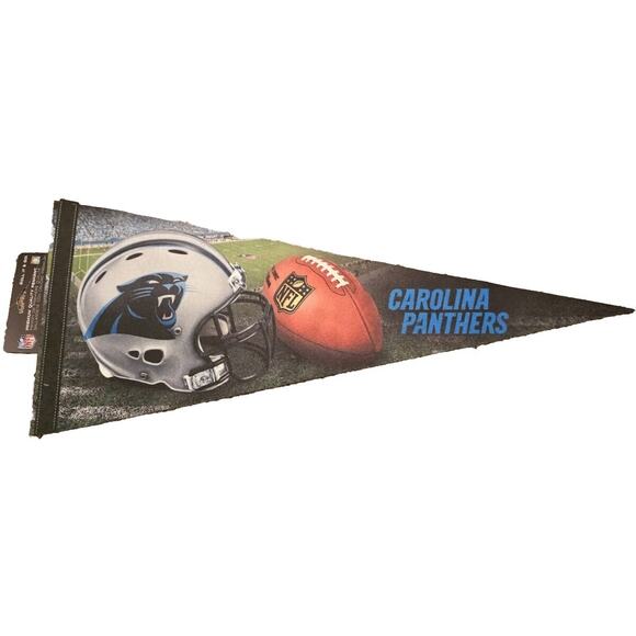 Carolina Panthers Felt Pennant 12x30 - Picture 1 of 7